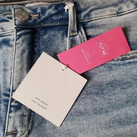 Lovervet by Vervet Flare Jeans Womens 16W High Rise Distressed Tummy Control - Picture 7 of 10